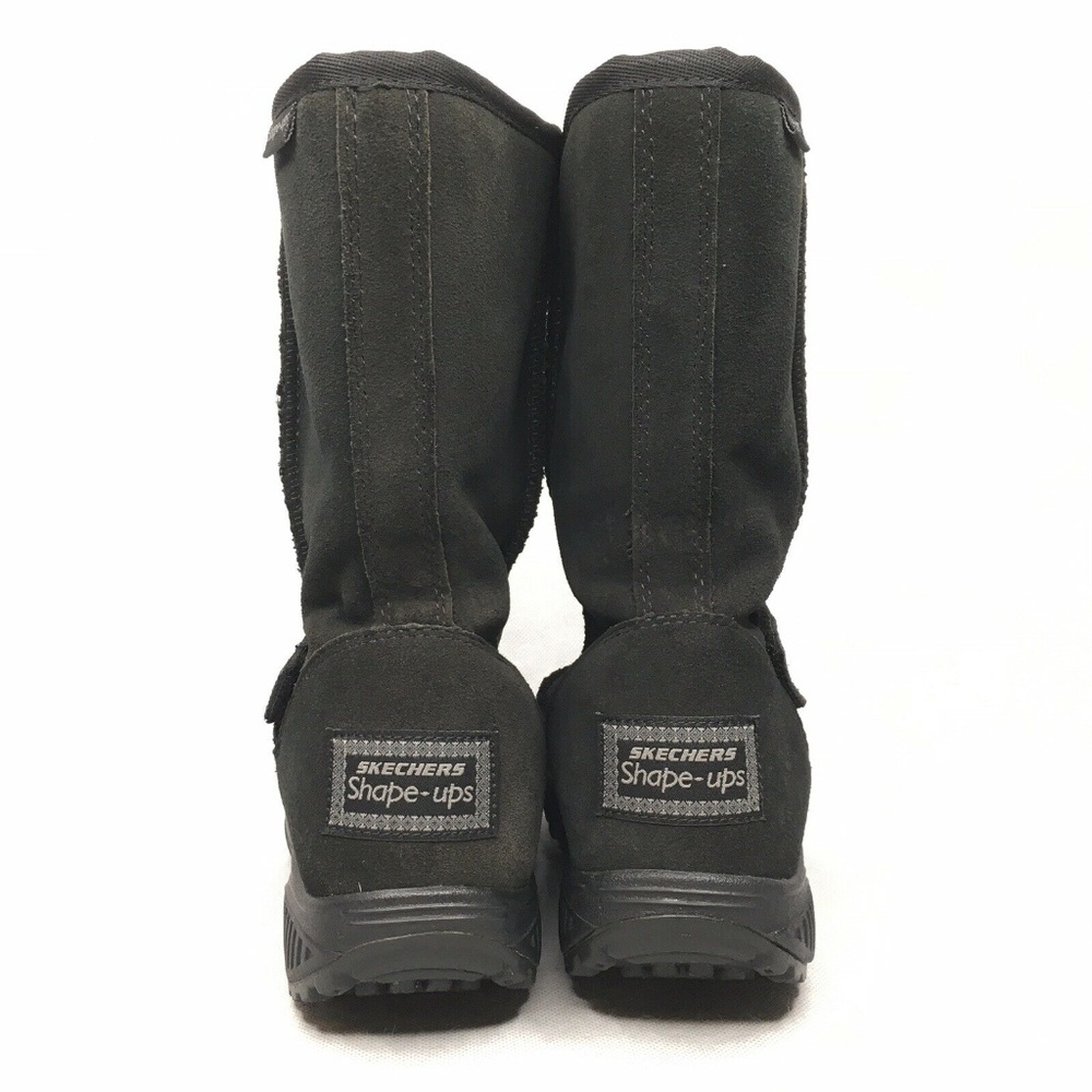 Skechers XF Bollard Leather Lined Warm Black Boots - Picture 5 of 7